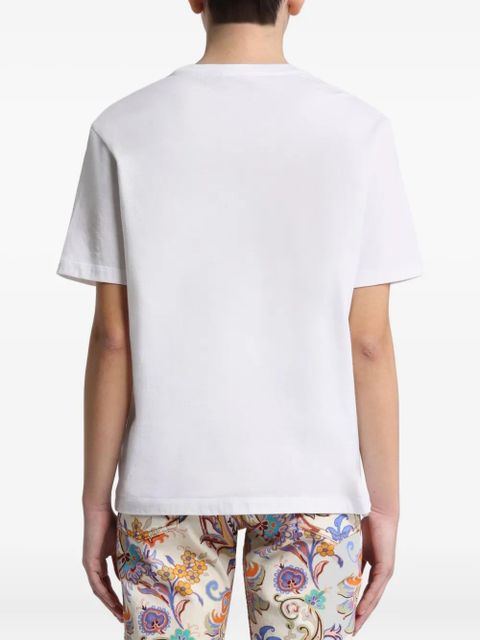 ETRO Pegaso-motif cotton T-shirt - White - zdjęcie produktu nr 2