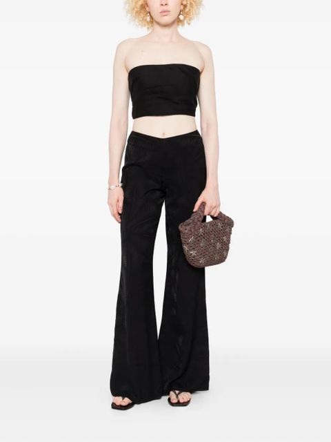 Johanna Ortiz Cassia crop top - Black