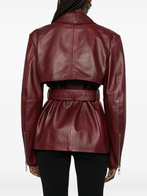 Sportmax leather jacket - Red