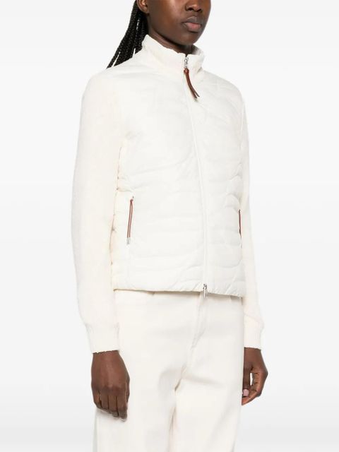 Moncler high-neck zip-up puffer jacket - Neutrals