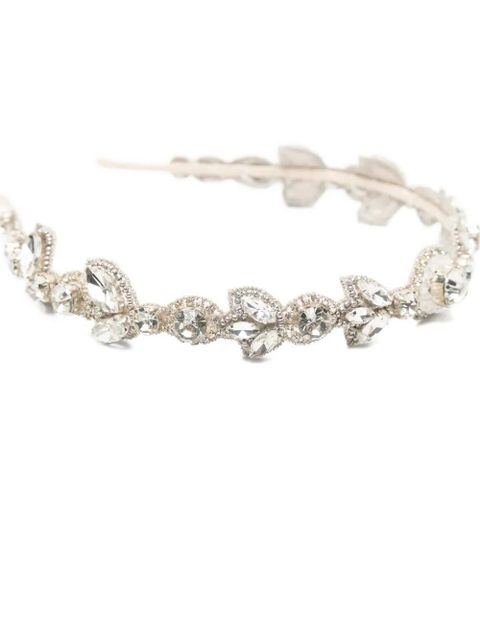 Jennifer Behr crystal-embellishment hair band - Silver