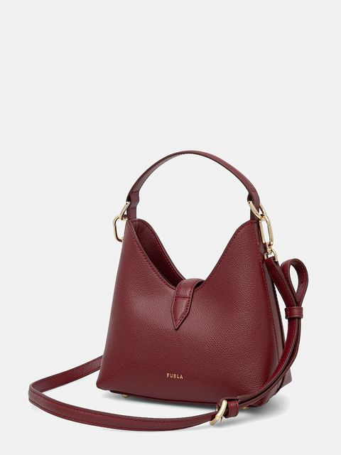 Furla torebka skórzana kolor bordowy WE00876 ARE000 CGQ00