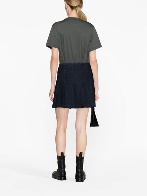 GANNI logo-print organic-cotton T-shirt - Grey