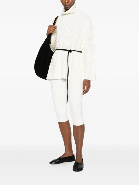 TOTEME capri knit leggings - White - zdjęcie produktu nr 2