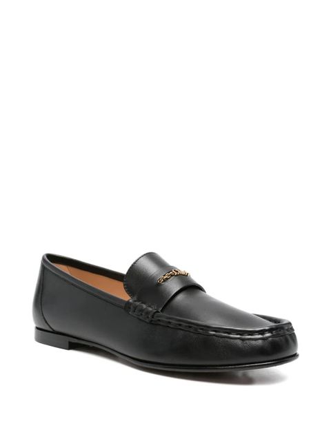 Chloé leather penny loafers - Black