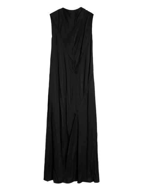 Jil Sander satin maxi dress - Black - zdjęcie produktu nr 1