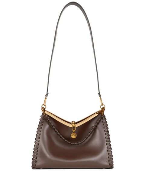 ETRO large Vela leather shoulder bag - Brown - zdjęcie produktu nr 1