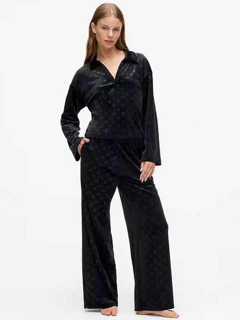 Karl Lagerfeld bluza damska kolor czarny A4W44007