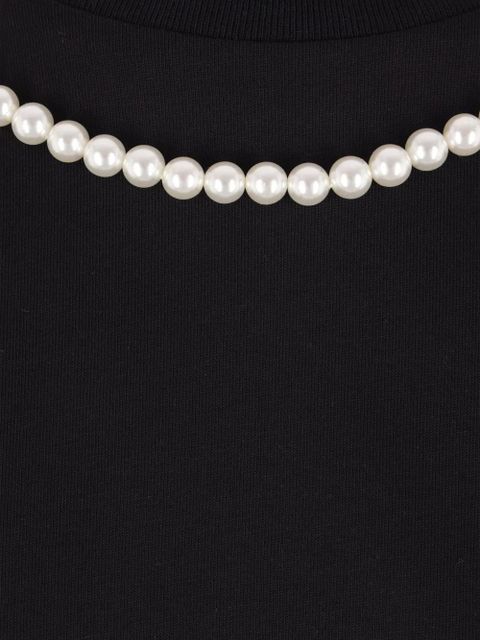 Simone Rocha pearl-embellished puff-sleeve T-shirt - Black - zdjęcie produktu nr 2