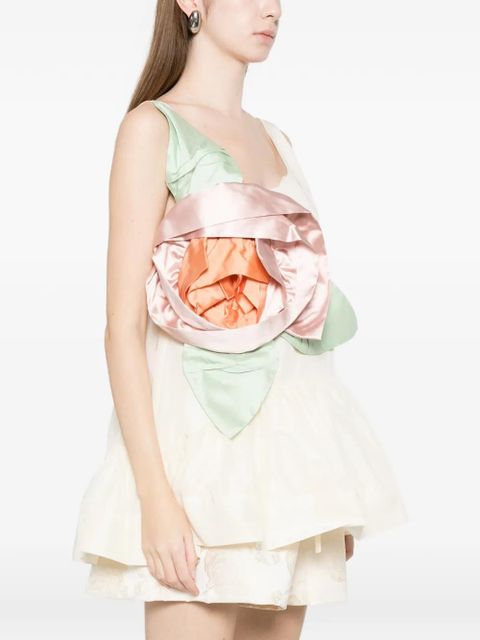 Simone Rocha rosette peplum top - Neutrals