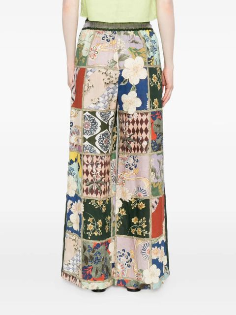 ALEMAIS Bianca patchwork pants - Green