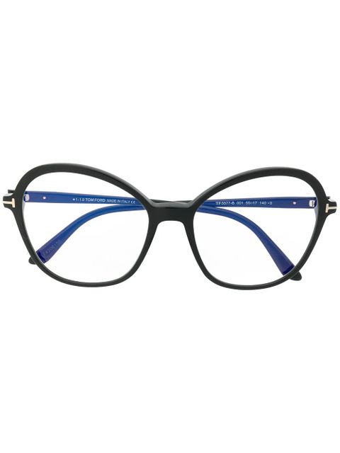 TOM FORD Eyewear oversized square glasses - Black - zdjęcie produktu nr 1