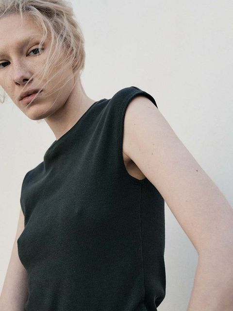 MUUV. top bawełniany TETE kolor zielony TETE