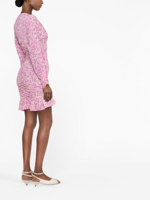 ISABEL MARANT Lara floral-print mini dress - Pink - zdjęcie produktu nr 2