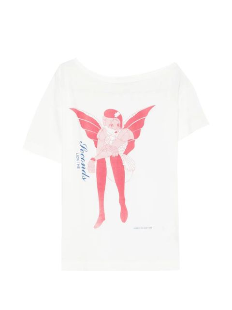 OUR LEGACY Slant printed T-shirt - White - zdjęcie produktu nr 1