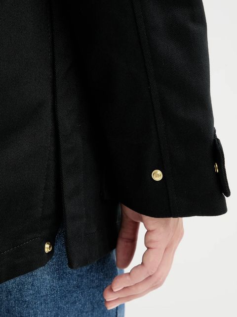 Marc O'Polo parka kolor czarny przejściowa 5000006529