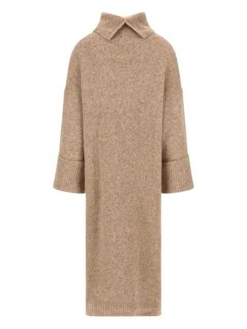 ENTIRE STUDIOS Manhattan turned-up midi dress - Neutrals - zdjęcie produktu nr 2