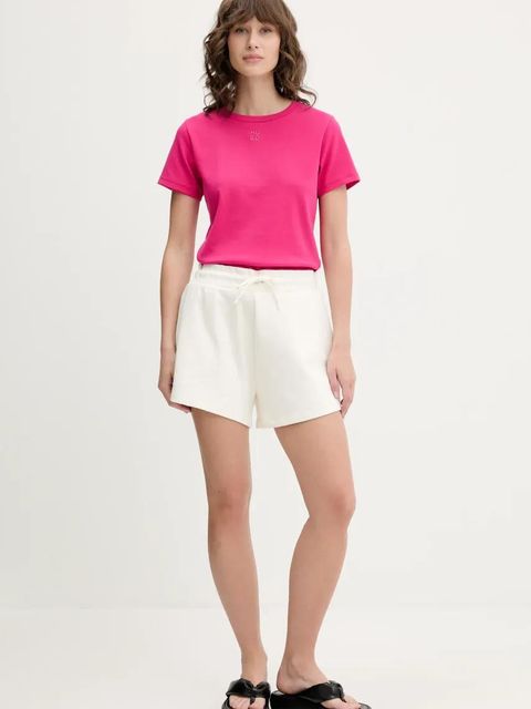 HUGO t-shirt damski kolor różowy 50512002