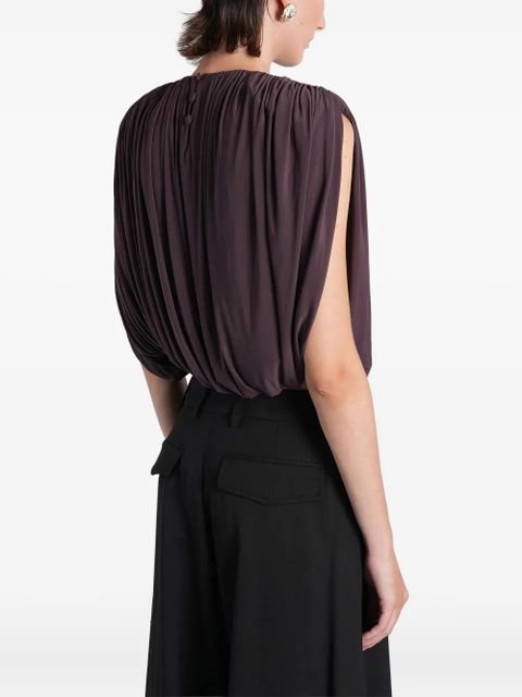 Magda Butrym Ruched slit top - Purple