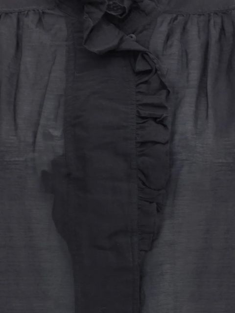 MARANT ÉTOILE Pamias ruffled top - Black