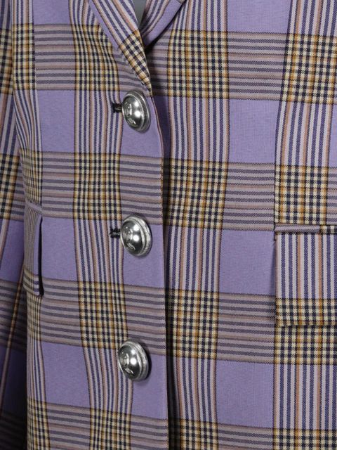 Rabanne checked blazer - Purple