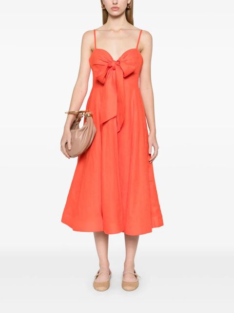 ZIMMERMANN Crush midi dress - Orange