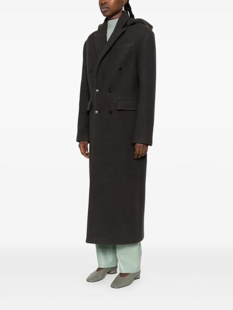 Nanushka double-breasted hooded coat - Green - zdjęcie produktu nr 2