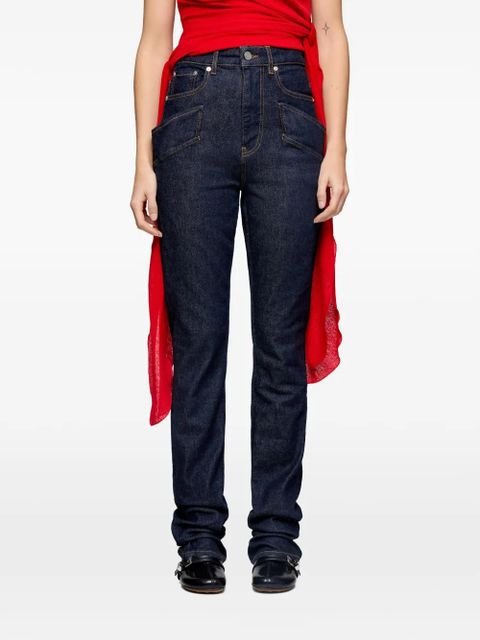 GANNI pocket jeans - Blue