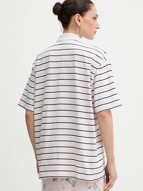 Rotate polo bawełniane kolor fioletowy 1153241810