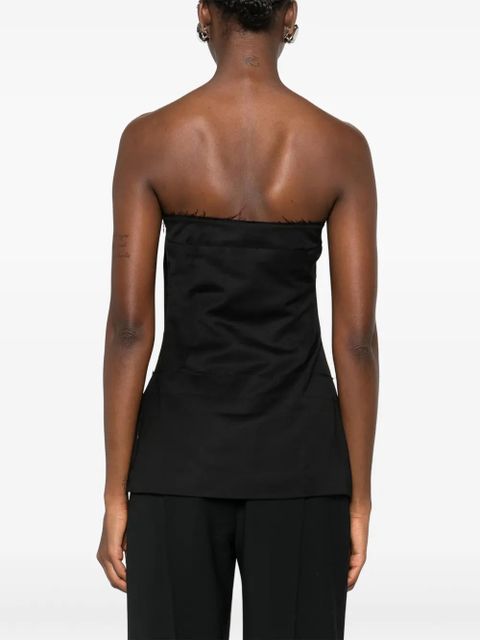 ENTIRE STUDIOS asymmetrical tube top - Black