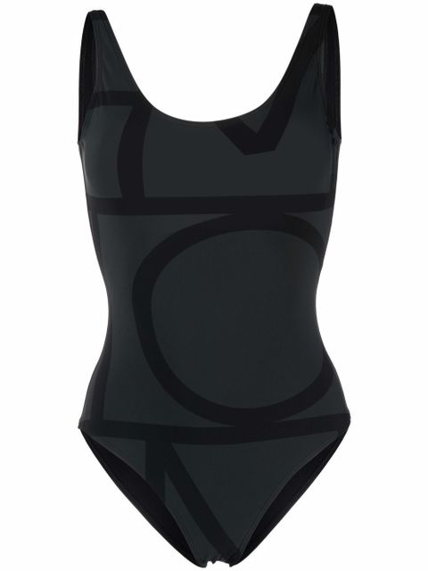 TOTEME monogram low-back swimsuit - Black - zdjęcie produktu nr 1