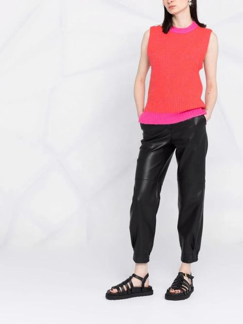 GANNI embellished wool-blend vest - Pink - zdjęcie produktu nr 2