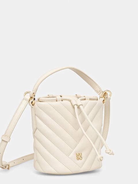 HUGO torebka Chris 2.0 QU_Drawstr kolor beżowy 50557907 - zdjęcie produktu nr 2