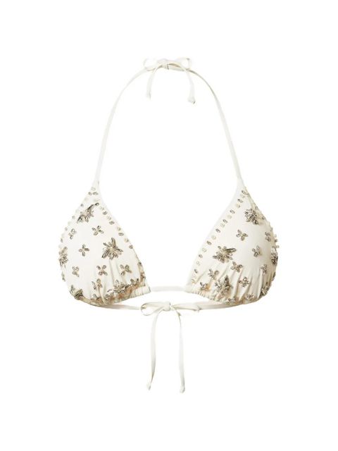 TWINSET embroidered bikini top - White - zdjęcie produktu nr 1