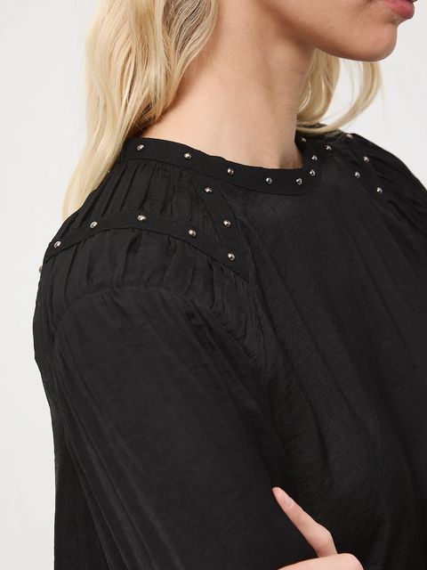 Medicine bluzka damska kolor czarny gładka - zdjęcie produktu nr 2