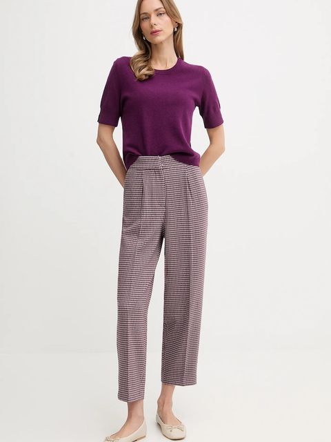 United Colors of Benetton sweter damski kolor fioletowy lekki 1002D10D2 - zdjęcie produktu nr 2