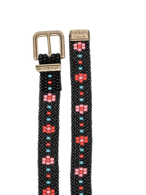 ETRO beaded buckle belt - Black - zdjęcie produktu nr 2