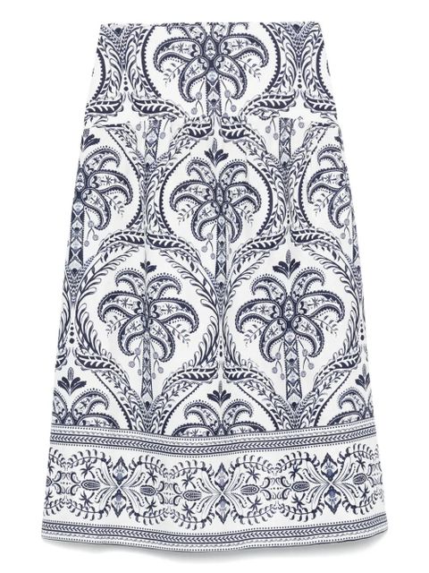 FARM Rio tropical cameo maxi skirt - Blue - zdjęcie produktu nr 1