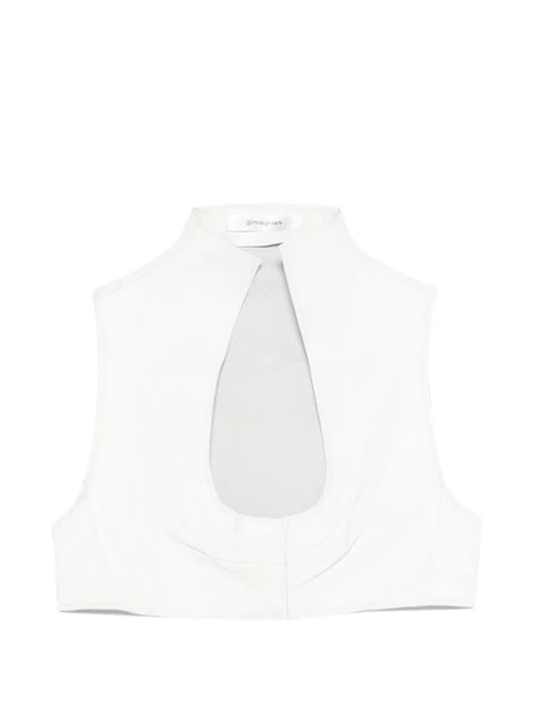 Gimaguas leather top - White - zdjęcie produktu nr 1