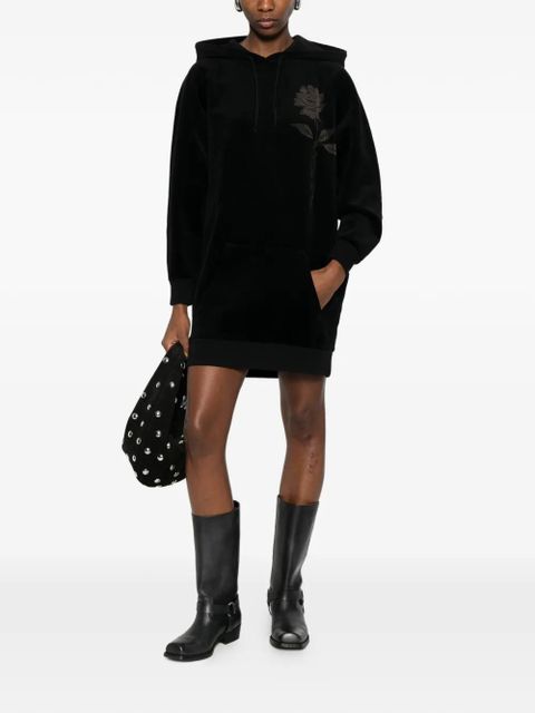 Golden Goose rose hooded mini dress - Black - zdjęcie produktu nr 2