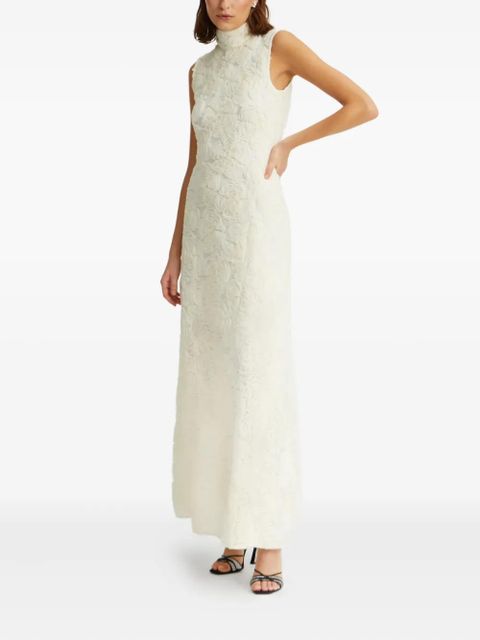 ROTATE BIRGER CHRISTENSEN floral-embroidered maxi dress - White - zdjęcie produktu nr 2