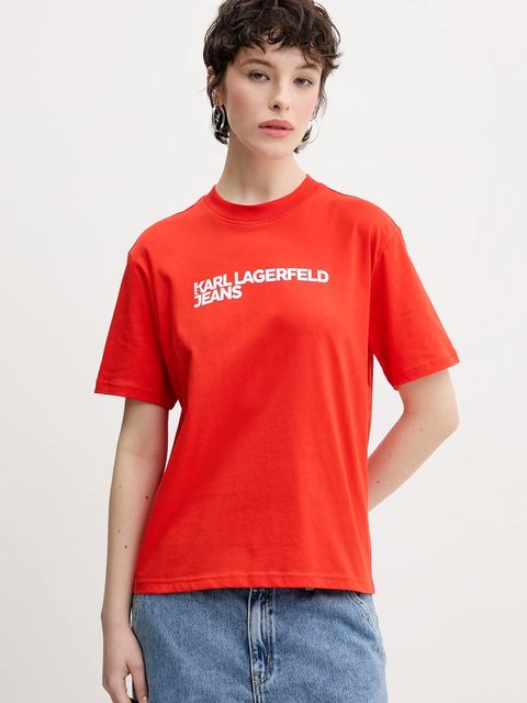 Karl Lagerfeld Jeans t-shirt bawełniany - zdjęcie produktu nr 1