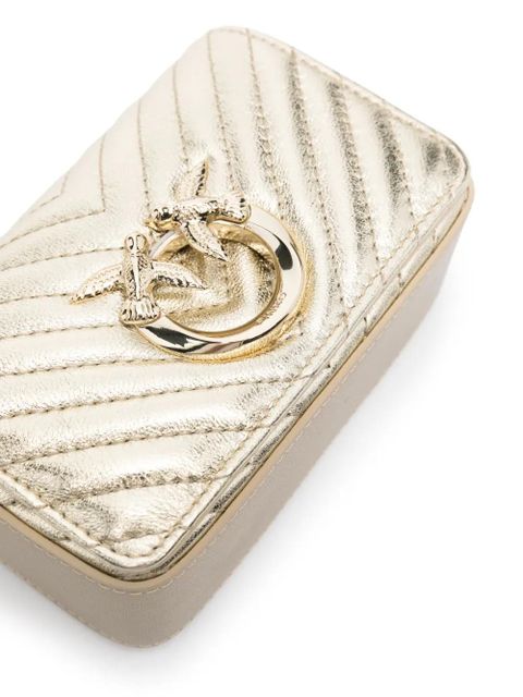 PINKO Micro Love Bag Click mini bag - Gold