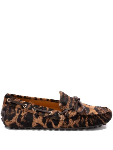 Tod's leopard-print loafers - Brown - zdjęcie produktu nr 1