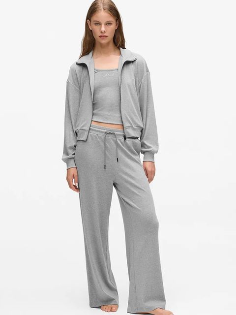 Karl Lagerfeld bluza damska kolor szary gładka A4W44017