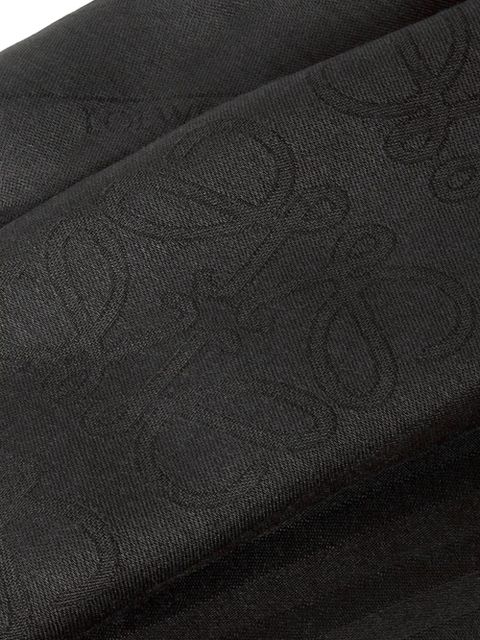 LOEWE allover-monogram scarf - Black