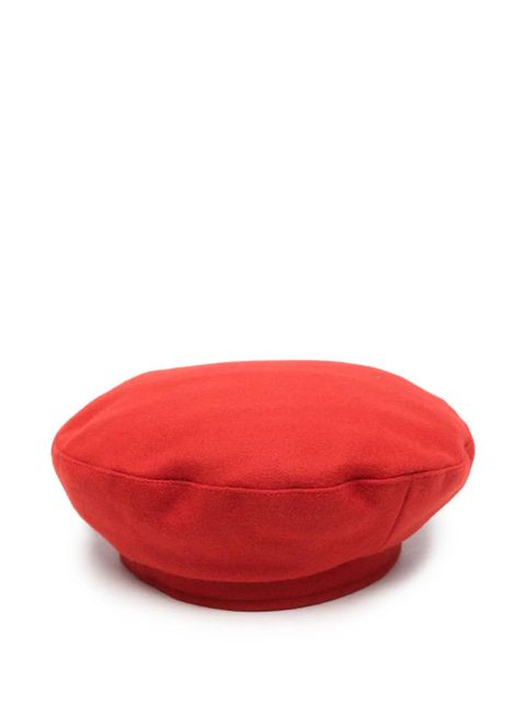 Barbour logo-brooch beret - Red - zdjęcie produktu nr 2