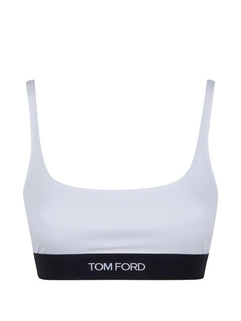 TOM FORD logo-print bralette - White - zdjęcie produktu nr 1