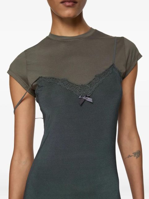 Acne Studios layered dress - Green