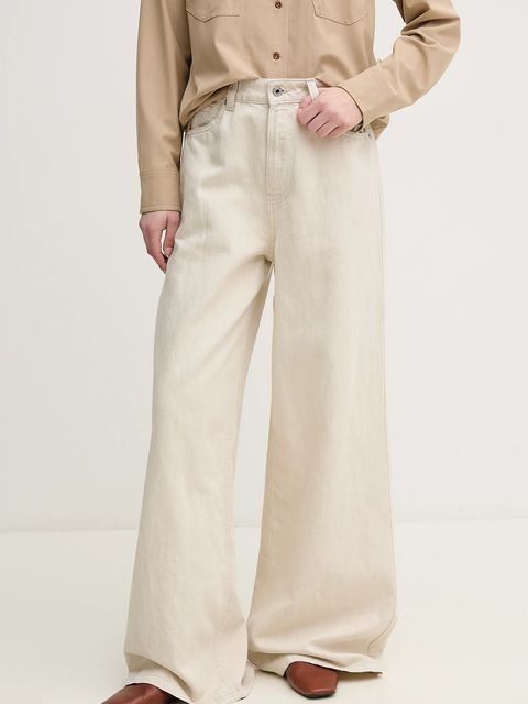 Pepe Jeans jeansy z domieszką lnu WIDE LEG JEANS UHW JAIMY - zdjęcie produktu nr 1